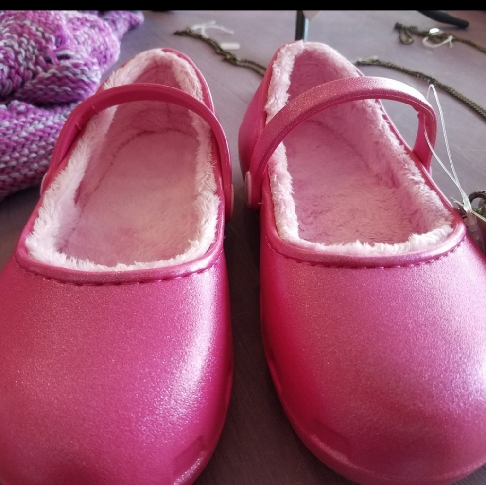 Pink Crocs